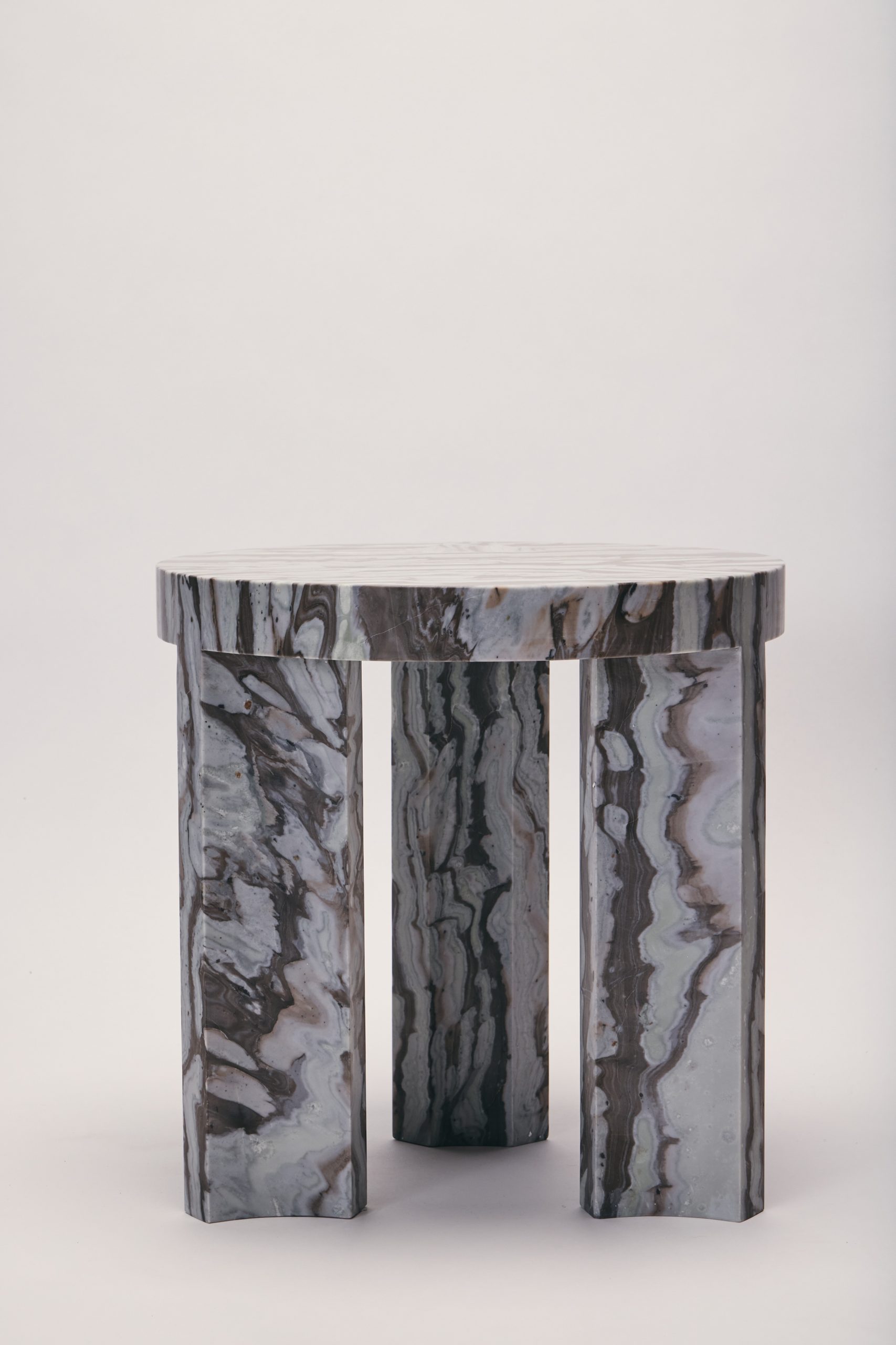 Reda AMALOU_collection Galerie_INLAY side table_Bamboo marble_©Mikael Benard_14