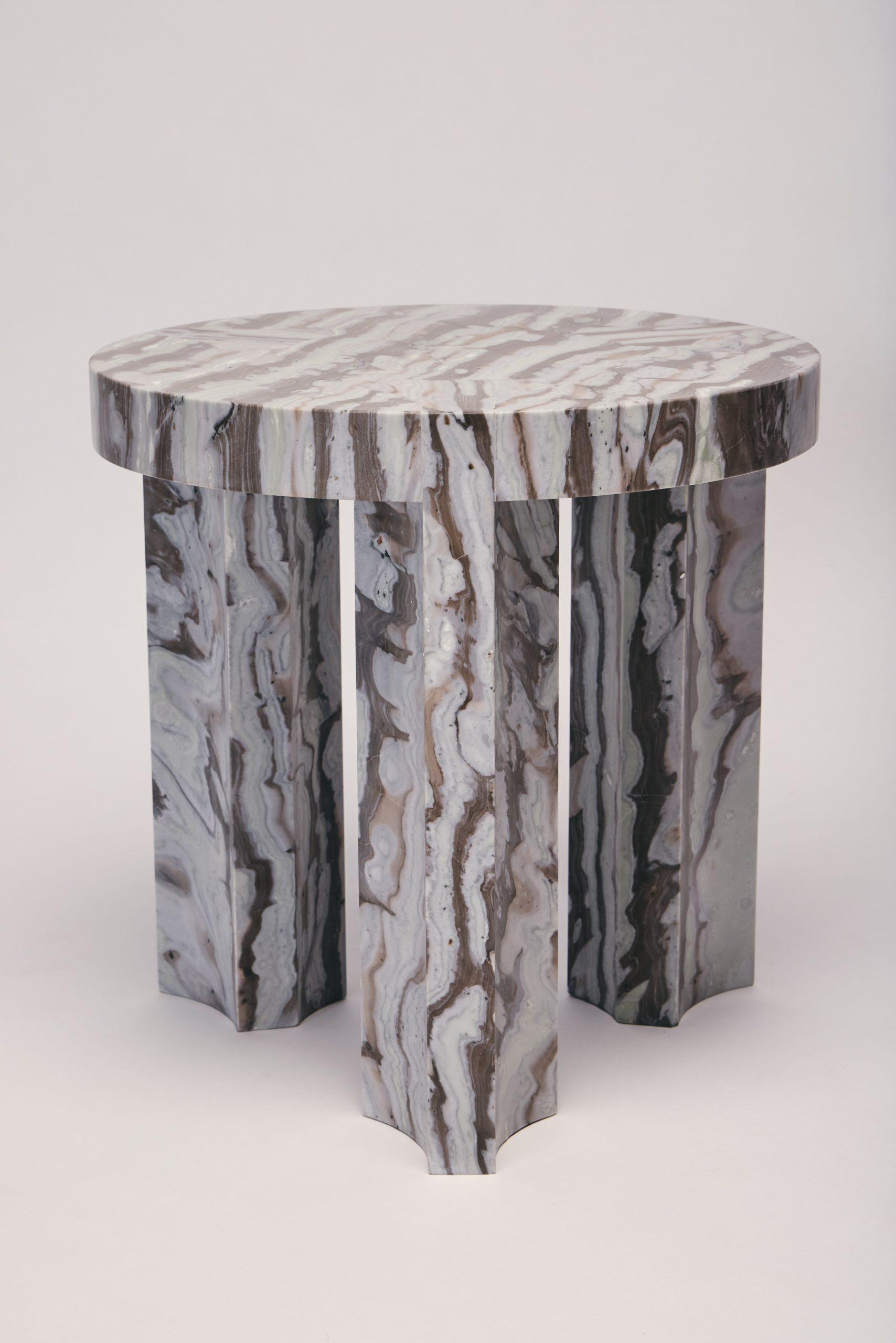 Reda AMALOU_collection Galerie_INLAY side table_Bamboo marble_©Mikael Benard_17