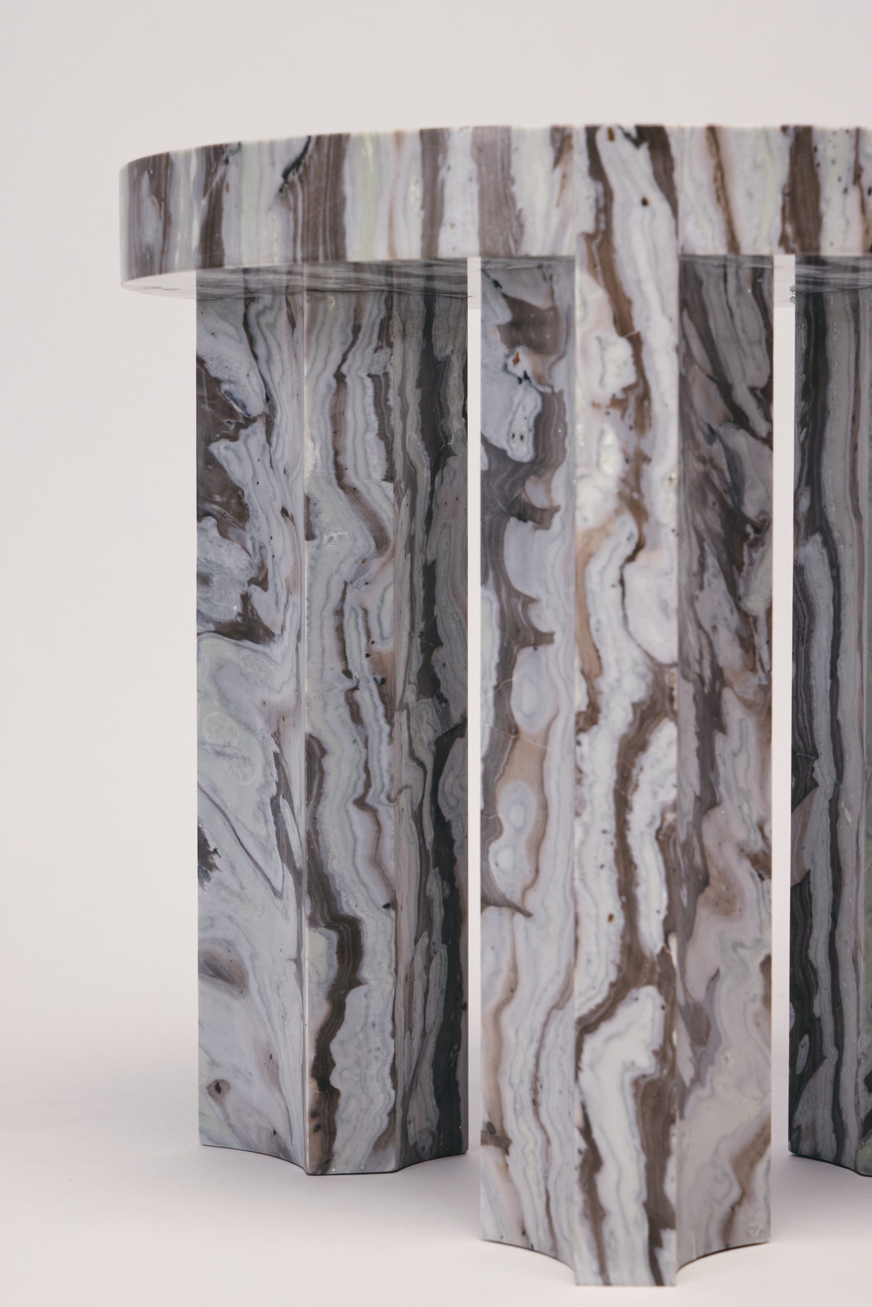 Reda AMALOU_collection Galerie_INLAY side table_Bamboo marble_©Mikael Benard_19
