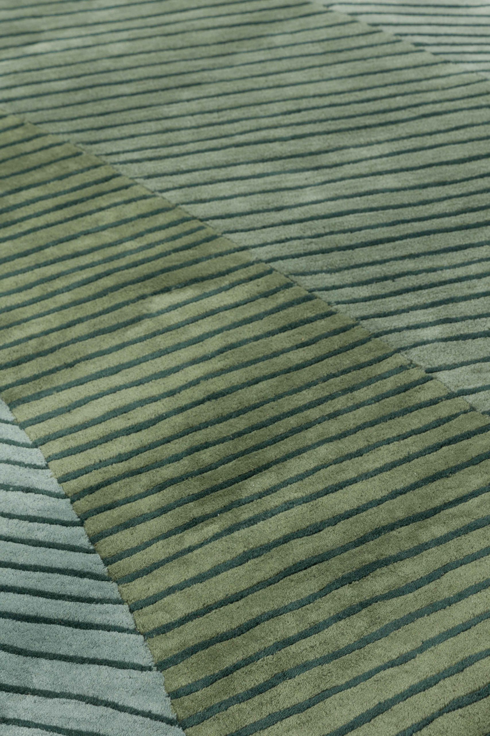 Tapis Ammonite Vert 1